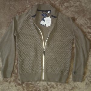 GANT tech prep cross full zip up sweater size m